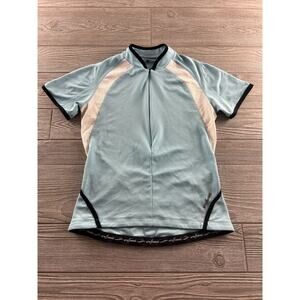 She Beest Womens Performance Cycling Short Sleeve Top Shirt Size Small Blue